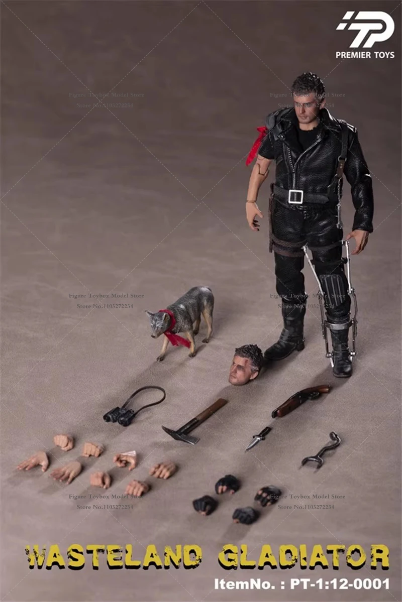 PREMIER TOYS PT-0001 1/6 Wasteland Gladiator подвижный человек фигурка кожаная куртка дизайн 12