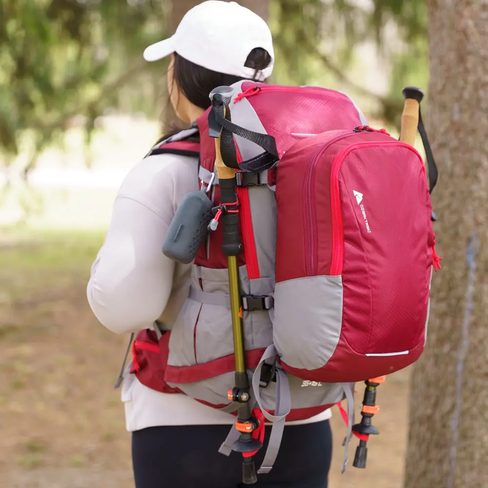 2-in-1 Family Pack, 35 Liter Hiking Backpack with Detachable 15 Liter Daypack,