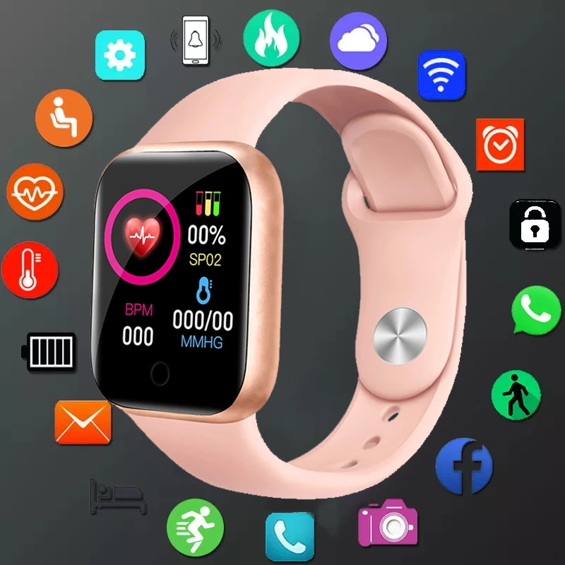 

Smart Watches Men Women Smartwatch Heart Rate Step Calorie Fitness Tracking Sports Bracelet Custom Wallpaper Photo Kids Clock