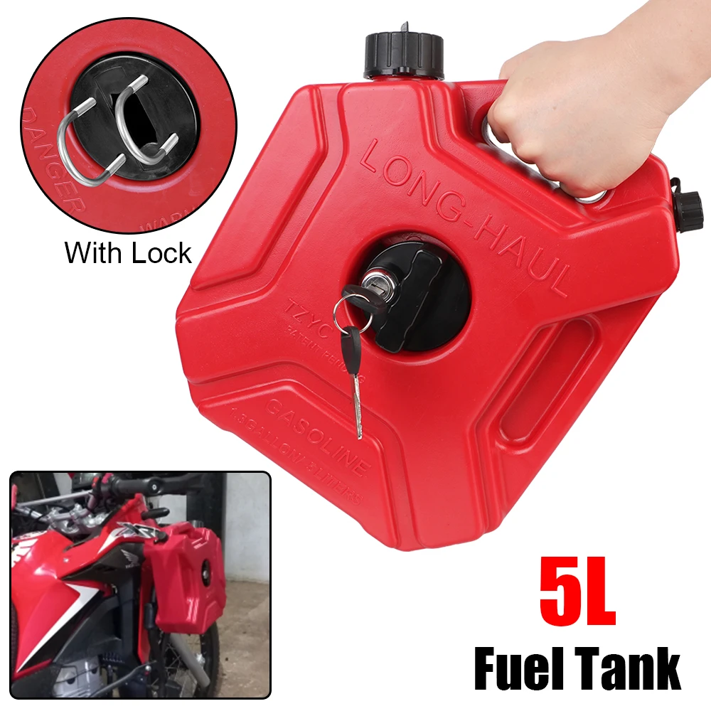 

Gasoline Oil Gas Container Spare Fuel Tanks 5L ATV Motorcycle Jerrycan Car Jerry Can Mount Universal Fuel Caniste Petrol Cans