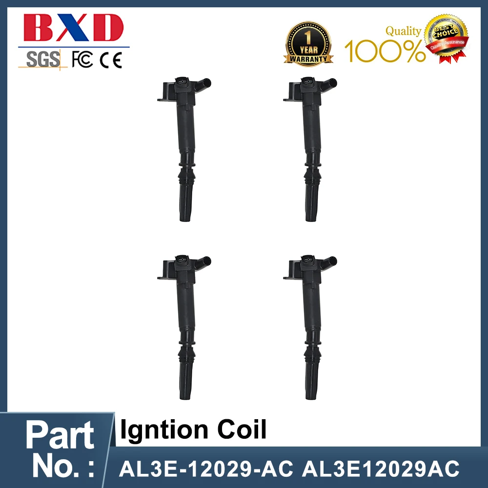 

1/4PCS Ignition Coil AL3E-12029-AC AL3E12029AC For Ford F-150 F-250 F-350 SUPER DUTY E-350 6.2L 6.7L V8 (2010-)