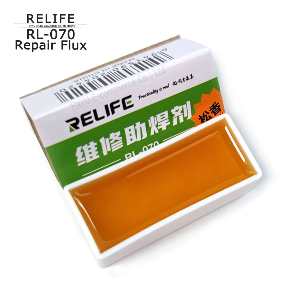 

Rosin Flux RELIFE RL-070 50PCS/lot High Purity Solder Paste For Phone Repair Detection Electric Iron SMT Soldering Oil Flux