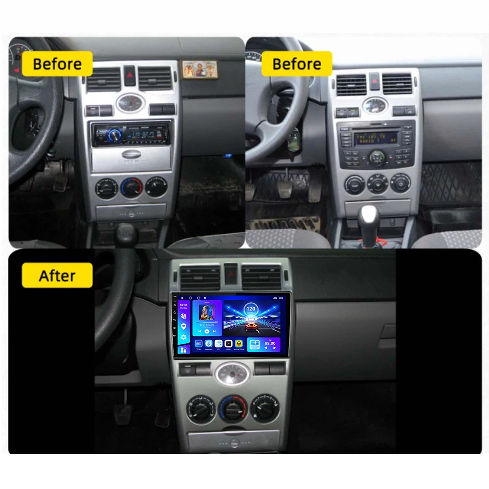 8 + 128G Android для LADA Priora 2007-2013 2din автомобильное радио аудио стерео GPS навигация