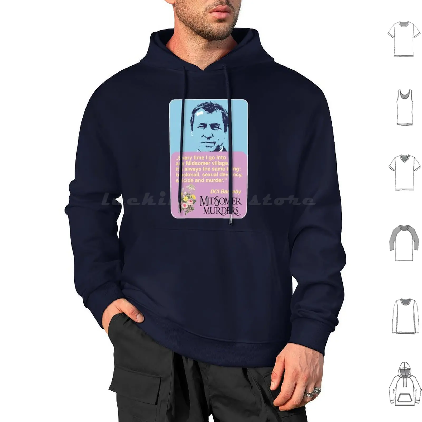 Инспектор Барнаби сказывает в убийствах мидсомера толстовка с капюшоном из
