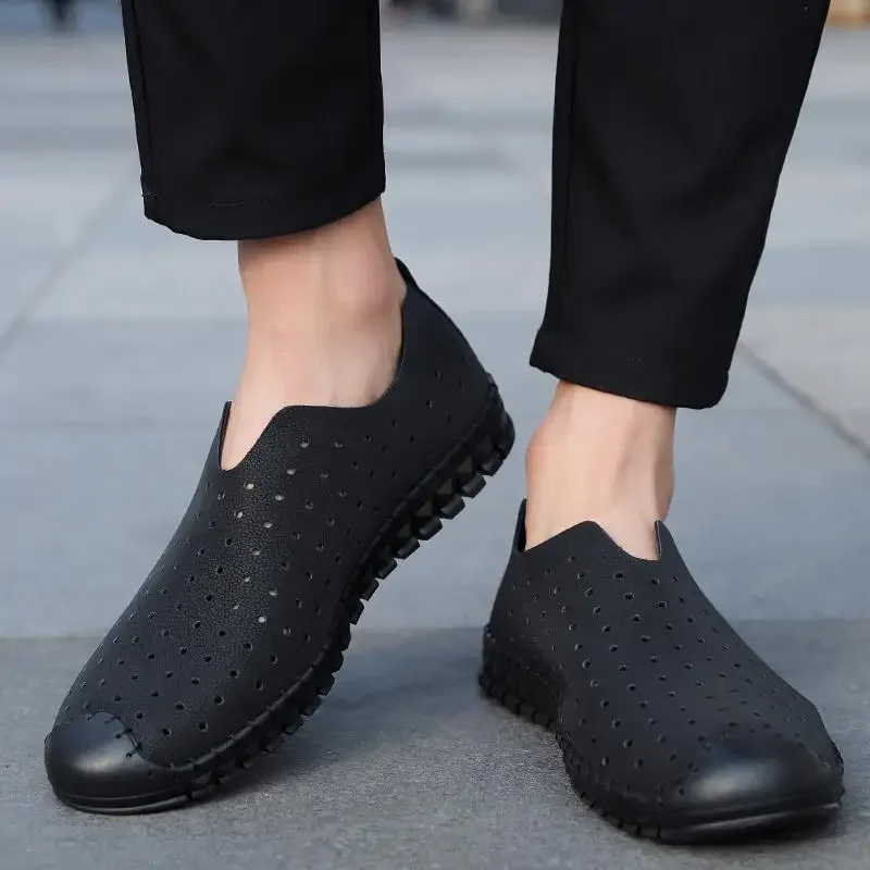 

Мужская обувь, маленькие кожаные туфли, Мужская весенняя обувь для отдыха, Мужская корейская мода, слипоны Gommino