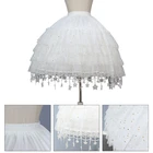 Детская юбка для девочек, белая подъюбник, свадебное платье, Нижняя юбка с эластичным поясом, трапециевидная юбка с оборками, Edg