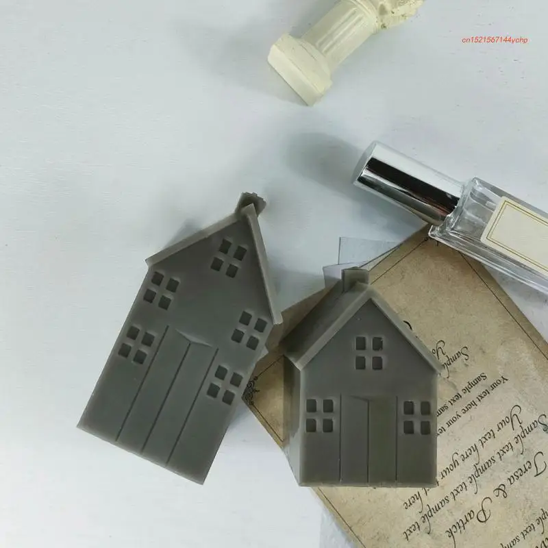 

3D рождественский дом Пластиковая форма для изготовления свечи мыла ручной работы пресс-форма для мыла Прямая поставка