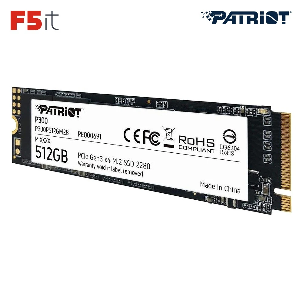 Накопитель SSD Patriot PCI-E NVMe M.2 512Gb P300P512GM28 P300 2280 | Компьютеры и офис