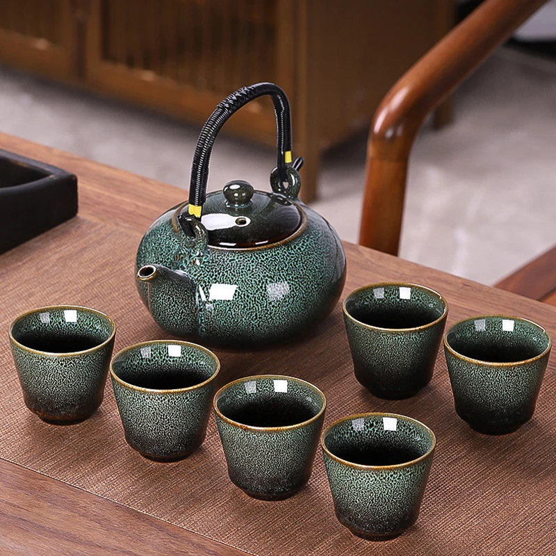 

Design Advanced Tea Set Luxury Minimalist Office Modern Afternoon Tea Set Japanese Porcelain Theiere Avec Tasses Home Decoration