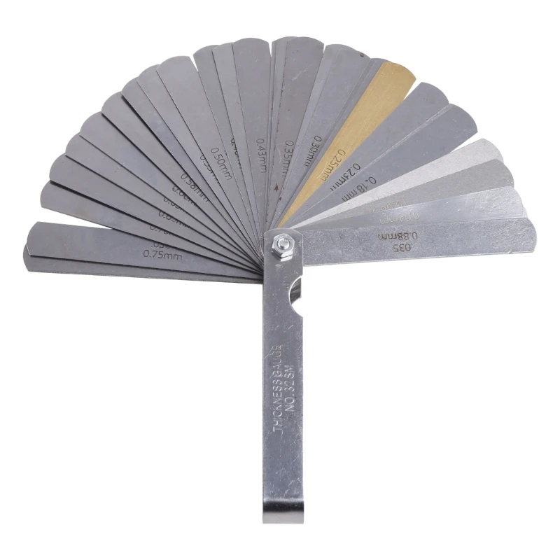 

32 Blade Imp/Mertic + Brass Blade Feeler Gauge Tune Up Thickness Set New