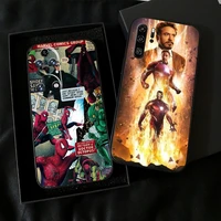 avengers iron man spiderman phone case for huawei p50 p40 p30 p20 pro lite 5g for huawei p smart z 2021 silicone cover tpu