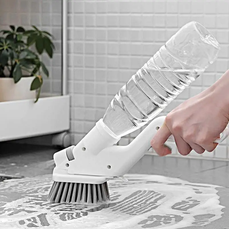 

Multipurpose Cleaning Brush Set And Scrubber With Water Spraying Handle Suitable For Dusting Corners Floors Walls Edges Faucets