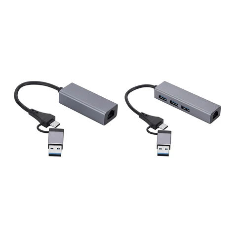 USB-хаб USB Type-C с сетевым портом RJ45