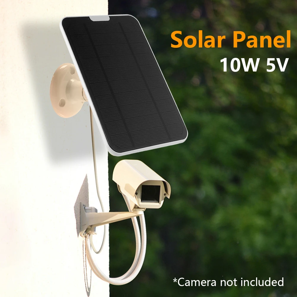 

10W 5V Waterproof Solar Panels PET Power Supply for Surveillance Camera for Small Home Light System with 3 Meters Cable Power