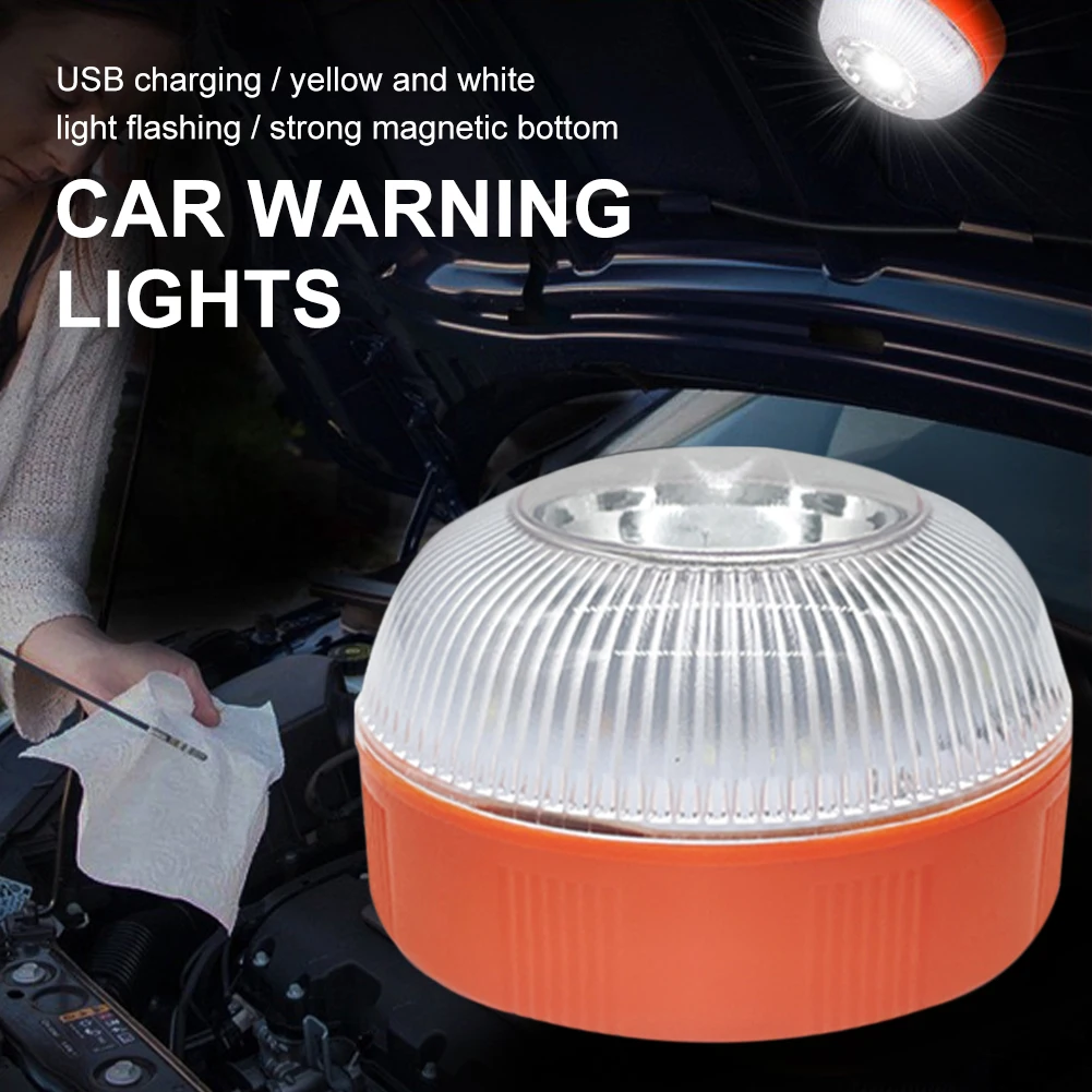 

Car Emergency Help Flash Rechargeable Light V16 Homologated Beacon Magnetic Induction Strobe Flashing Warning Light