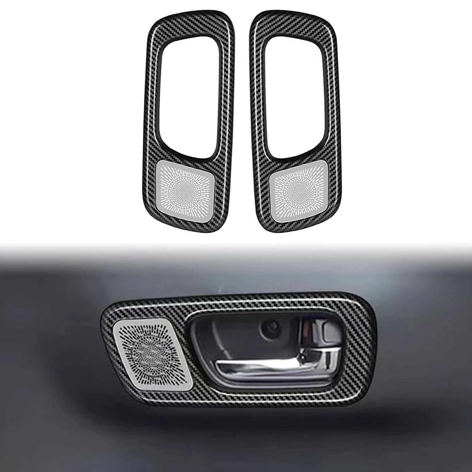 Фото Накладка на боковую дверную ручку салона автомобиля, 2 шт. для Honda N-BOX 2024 2025 (только для высокооборудованной версии) №2