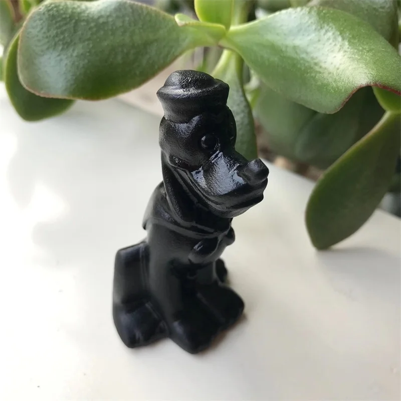 

Natural 7cm Crystal Carved Crafts Cartoon Animal Energy Crystal Carved Christmas Gift Gemstone Decoration Birthday Gifts