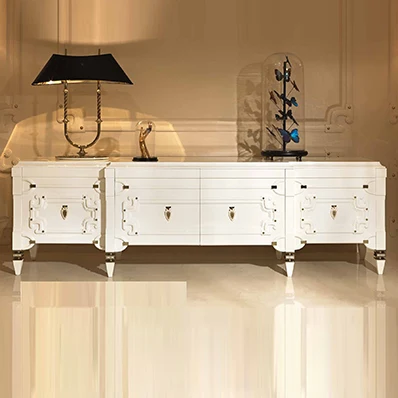 Шкаф для телевизора из массива дерева белый шкаф модельных помещений