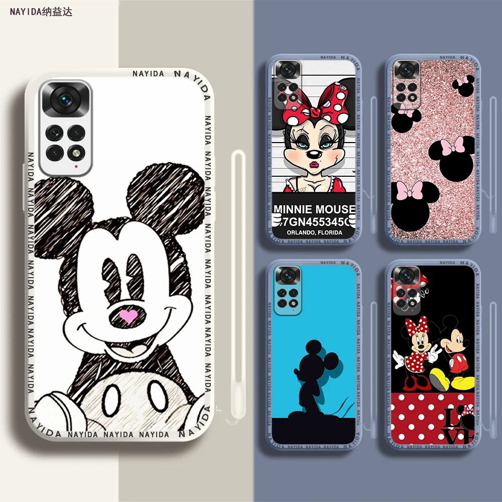 

Phone Case For Xiaomi Redmi Note 12 11 12S Pro Plus 12c 11a 4G 5G Soft Silicone Cover Disney Mickey Mouse
