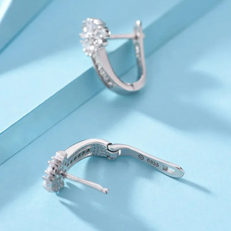 Серьги CHUANGCHENG инкрустированные фотоэлементами серьги очаровательные ювелирные