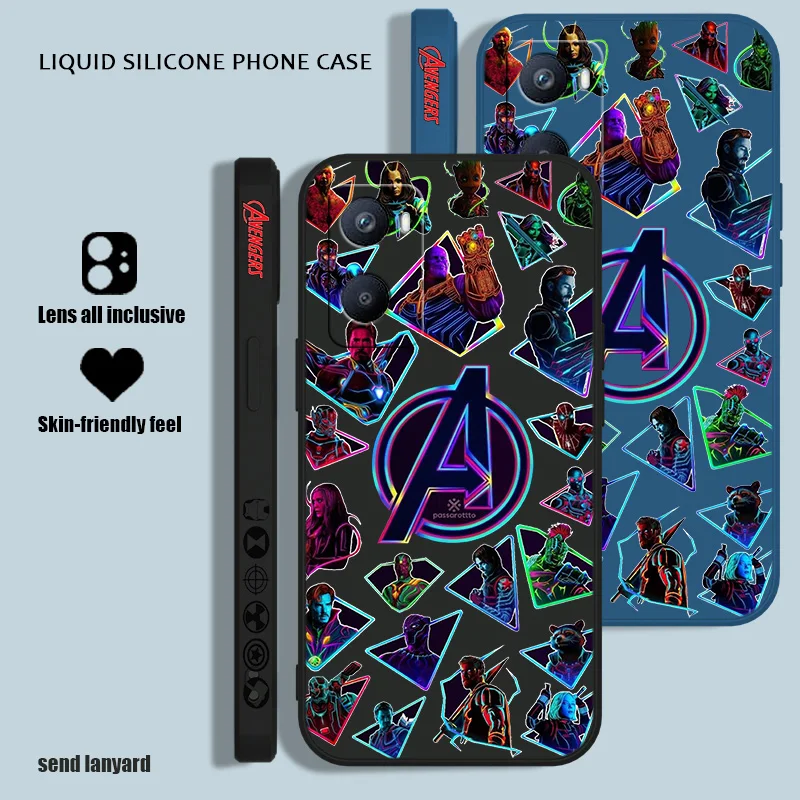 Marvel Мстители герой для OPPO A53S A52 A33 A32 A31 A16S A12 A11S A9 A5 F21 F11 2020 Pro жидкий левый трос телефон