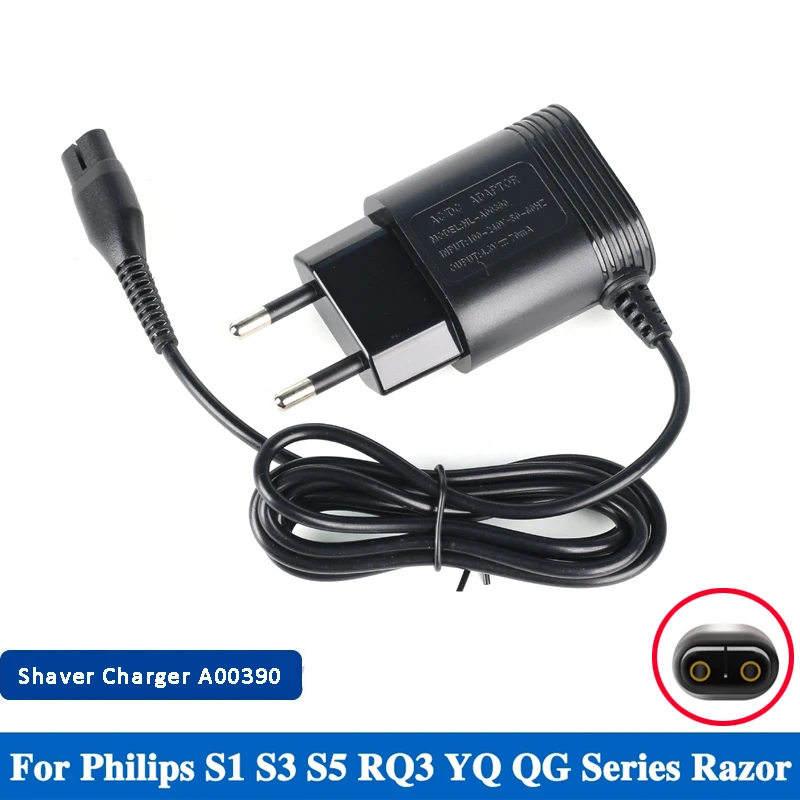 

4.3V A00390 Shaver Charger AC Power Charging Cord Adapter for PHILIPS QP2510 QP2511 QP2620 QT3900 QT4000 QT4002 QT4004 QT4005