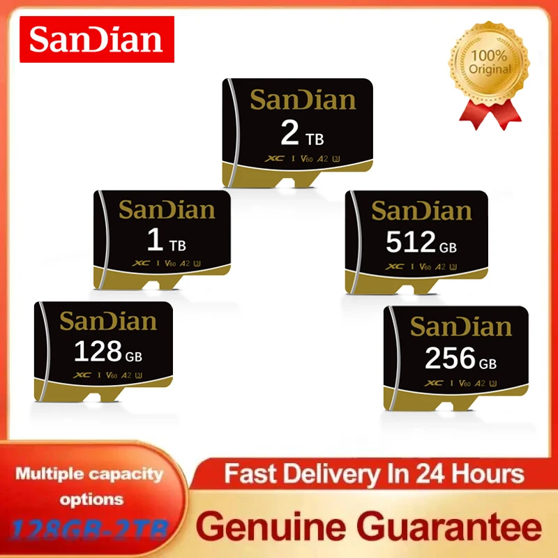 Оригинальная карта памяти 128 ГБ 2 ТБ 1 512 Micro TF SD V60