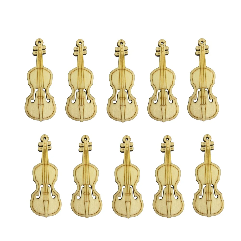 

Wood Crafts Guitar Miniature DIY Ornaments Handmade Musical Instrument Miniture Decoration
