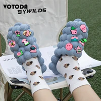 2022 new arrival women bubble slides with charms unisex bubble slippers men flat massage slippers csual beach sandals big size