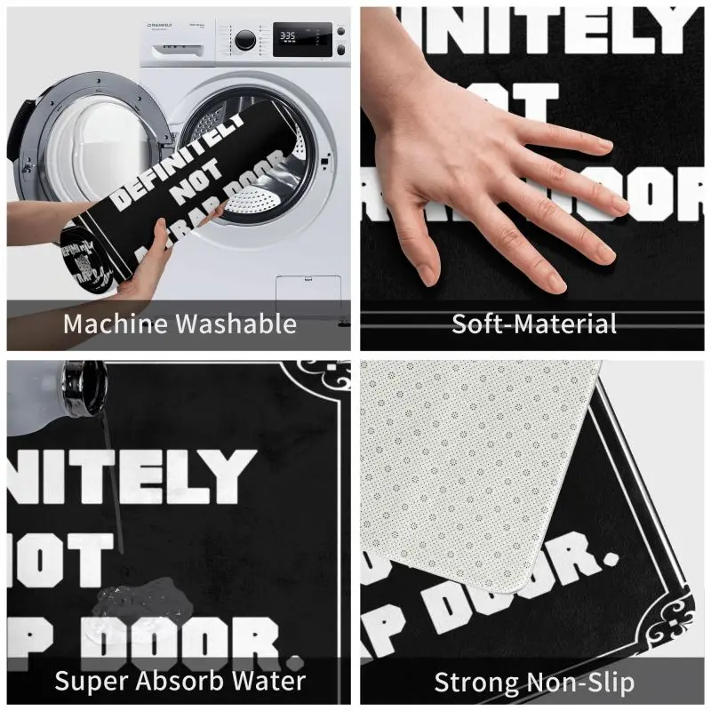 Персонализированный женский не ловушка Дверной Коврик Противоскользящий коврик