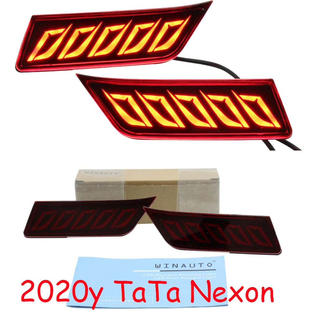 

Задний фонарь для автомобильного бампера для TATA nexon, задний фонарь, стоп-сигнал, светодиодный 2020y, автомобильные аксессуары, задний фонарь дл...