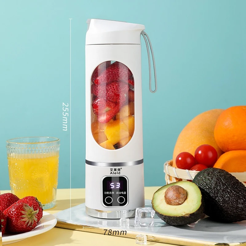 Портативные компактные соковыжималки высокой мощности с беспроводным цифровым дисплеем, простым управлением, длительным сроком службы батареи, удобные для переноски, бытовая техника (art.: 3920d4ff730d2) - 3920d4ff730d2