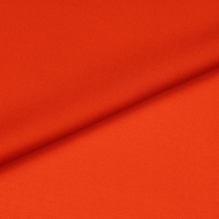 Темно-оранжевая смешанная красная чистая шелковая ткань из креп-жоржета 20 Момми