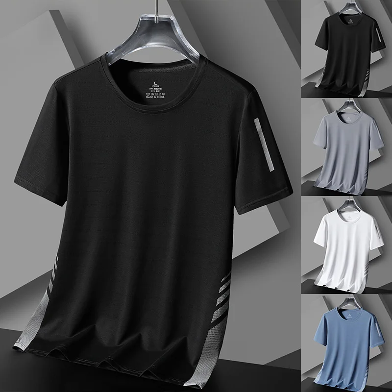 

Летняя мужская быстросохнущая футболка, мужские топы, футболки