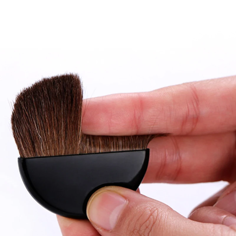 Скульптурная Рассыпчатая кисть для пудры кисти румян мини-кисть конского волоса