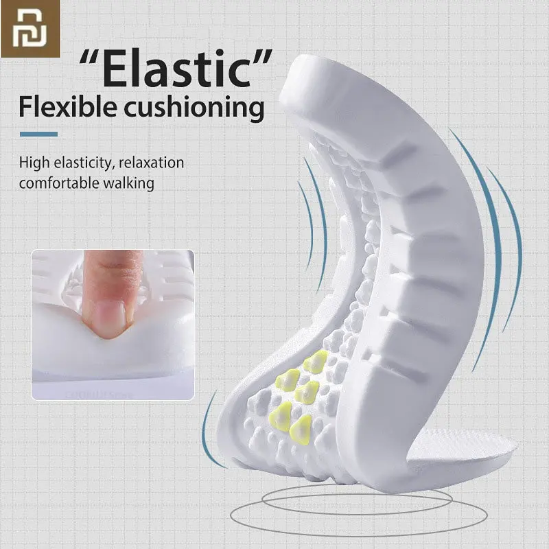 

YOUPIN Man Women Sport Insoles Memory Foam Insoles for Shoes Sole Deodorant Breathable Cushion Running Pad for Feet Dropshipping