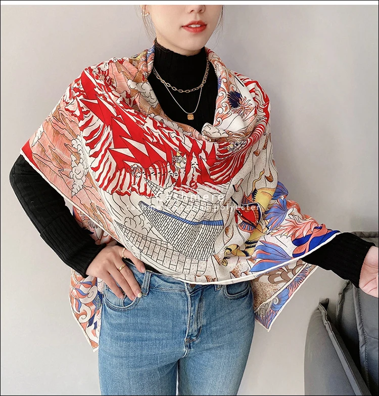 Рисунок 3 - Большой квадратный шарф 130 см