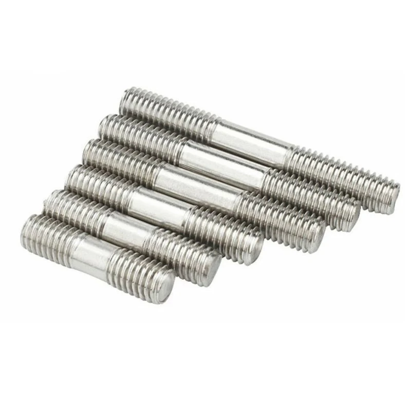 

M6 M8 304 Stainless Steel Double-head Bolts with Two Teeth Extension Screw Stud Double-head Screws Anchor Bolt Extension