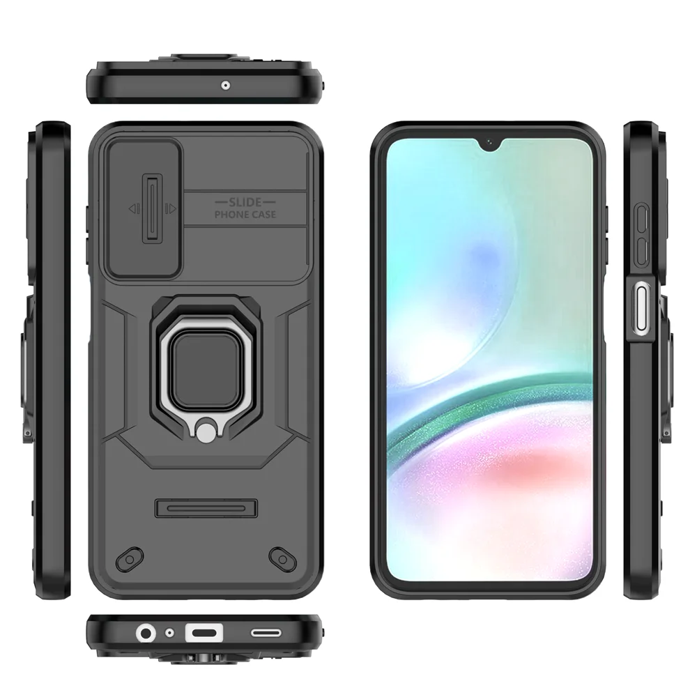 Роскошный чехол с кольцом и передвижным окошком для Samsung Galaxy A15 A25 защитный A 15