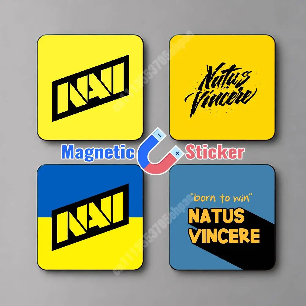 Фото Магнитная наклейка N-Navi N-Natus Vincere-S Born To Win, светоотражающая наклейка на холодильник для металлических поверхностей, магнитная табличка №1