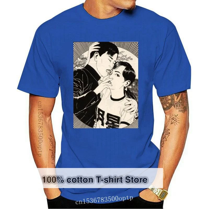 

Новые мужские футболки Suehiro Maruo, ласк, культ, короткий рукав, круглый вырез, мужские футболки, японское аниме, ужас, манга, чистый хлопок, футбо...