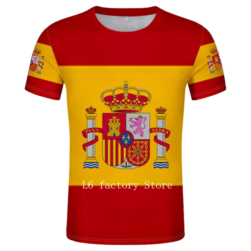 

2022 New Men's T-Shirts Spain Summer Oversized T Shirt Fashion Football Shirts Man Short Sleeve Tee Shirts Male Clothing
