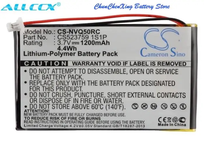 

Cameron Sino аккумулятор 1200 мАч CS503759 1S1P для нево Q50