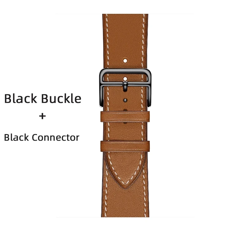 Top Quality Black Gala Leather Single Tour Strap Bracelet for Apple Watch Ultra 8 7 6 Se 5 4 3 2 1 Iwatch Band Correa 38mm 40mm