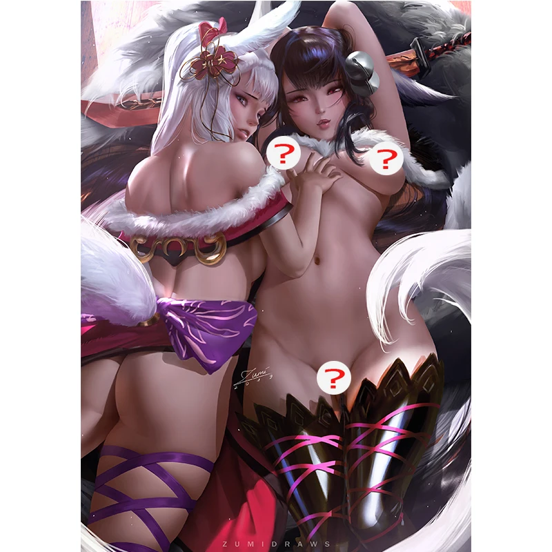 

Picture Home Decoration Sexy Girl Modular Canvas Painting Game LOL Nude Ari Modern Printed Poster Wall Art Living Room No Frame