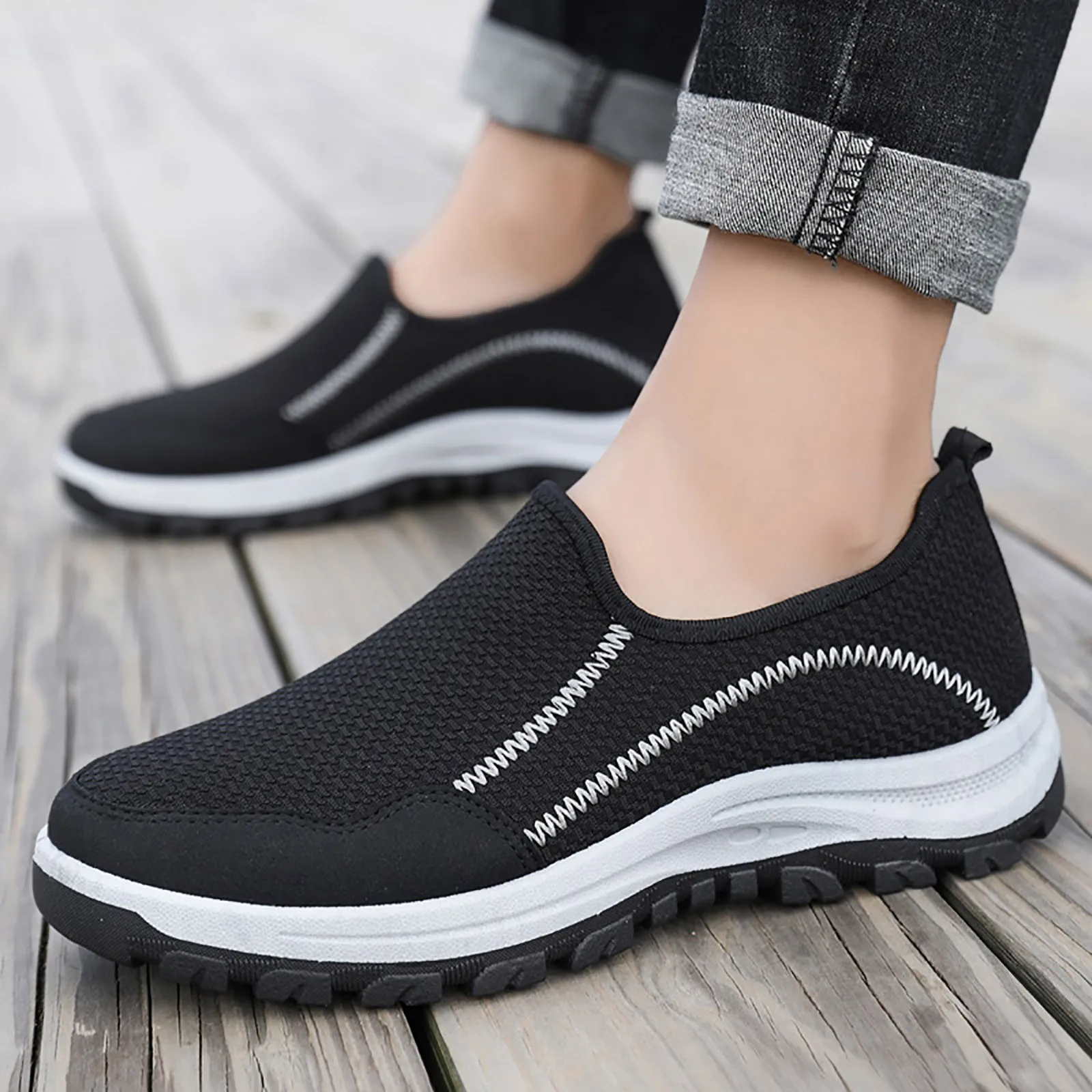 

Business Casual Shoes Men Size 7 Men Low Top Walking Shoes Fashion Sneakers Casual Shoes Loafers