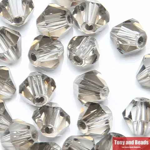 Биконусные граненые стеклянные бусины-разделители 8 мм для изготовления ювелирных изделий, 17 цветов, 30 шт./комплект