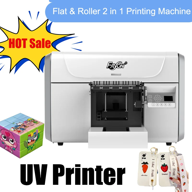 Коммерческий стеклянный УФ-принтер формата А3 высокого разрешения Печатающая