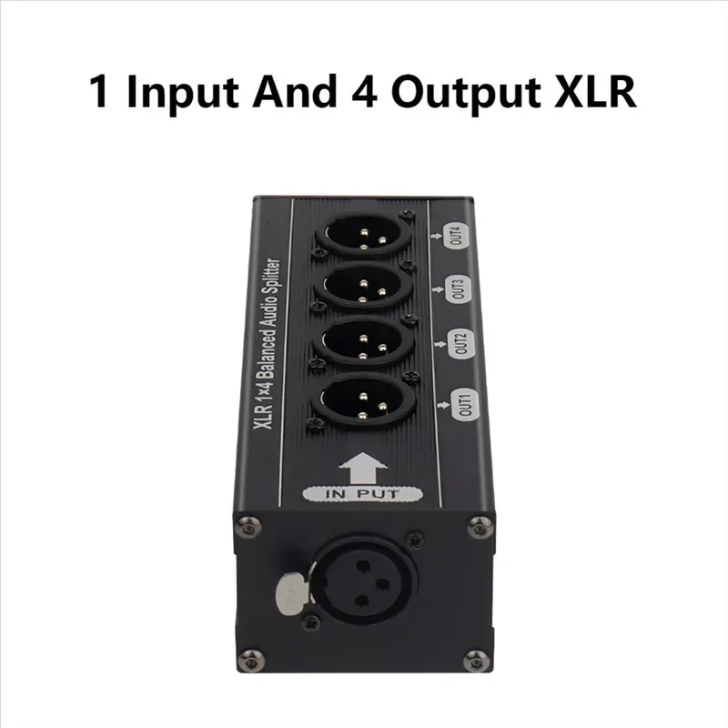 Фото Аудиоразветвитель M13K-XLR 1X4, сбалансированный, 1 вход 4 выхода, XLR, для аудиосигналов №2