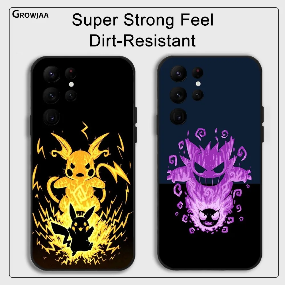Чехол для телефона Pokemon G-Gengar Mewtwo Samsung Galaxy S25 S24 S22 S23 Ultra S21 S20 Plus 5G защитный